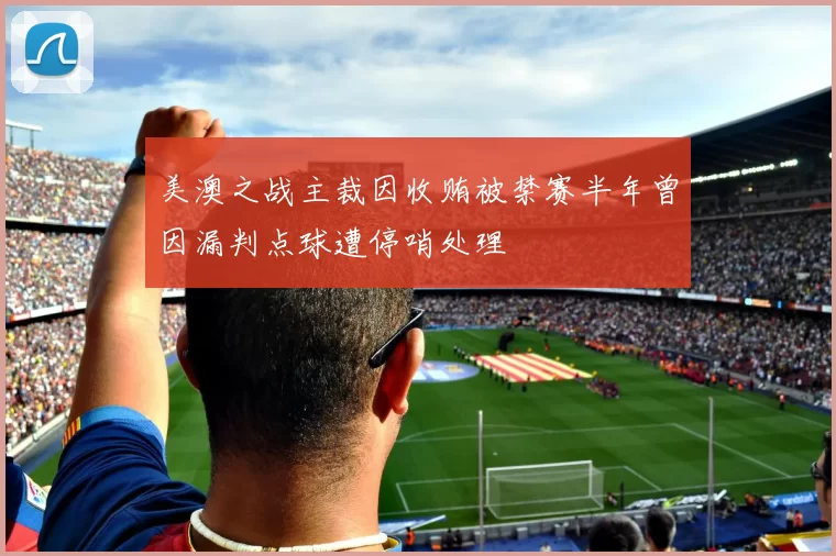 美澳之战主裁因收贿被禁赛半年曾因漏判点球遭停哨处理